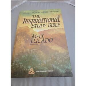 NKJV - The Inspirational Study Bible - Max Lucado - Hardback -1995 -Life Lessons